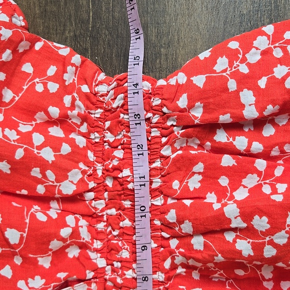 NWT Anthropologie Red Floral Romper - Size Small - Picture 13 of 13